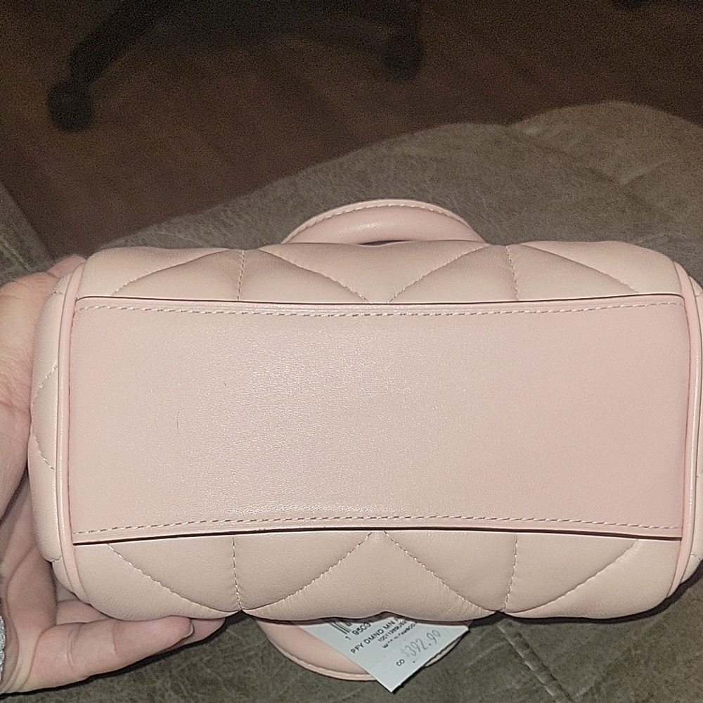 Coach Pink Quilted Handbag - Picture 6 of 9